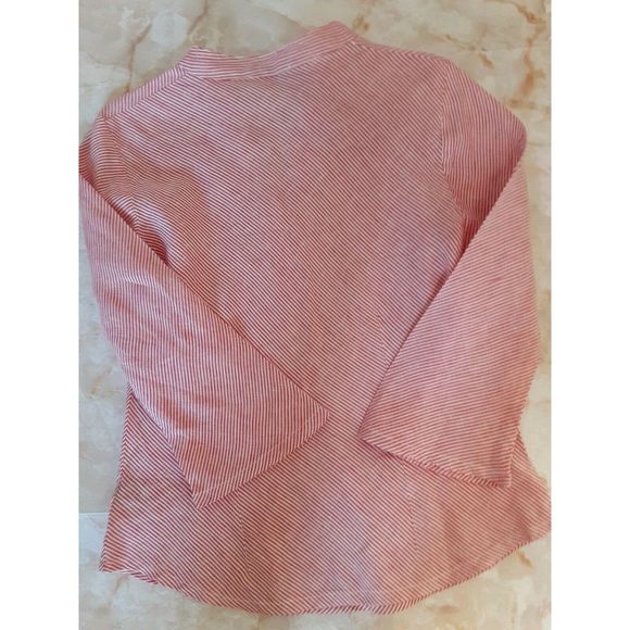 Sartoria Saracena Women's Red Stripe Blouse Medium - Picture 3 of 3